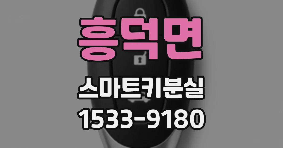 흥덕면 스마트키분실