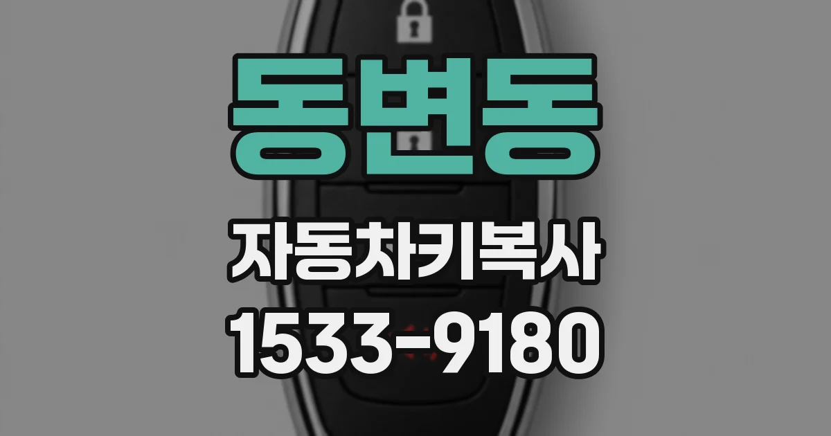 동변동 자동차키복사