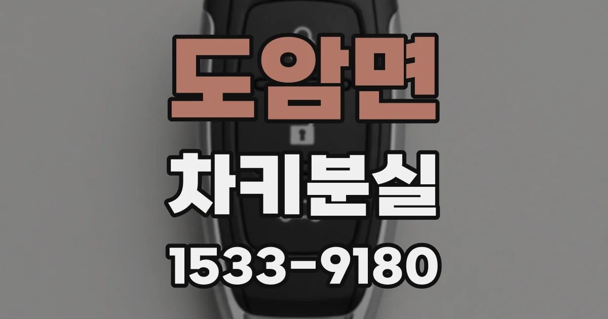 도암면 차키분실