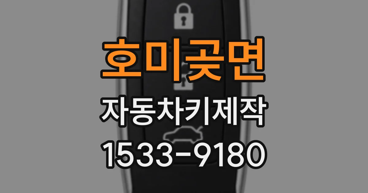 호미곶면 자동차키제작