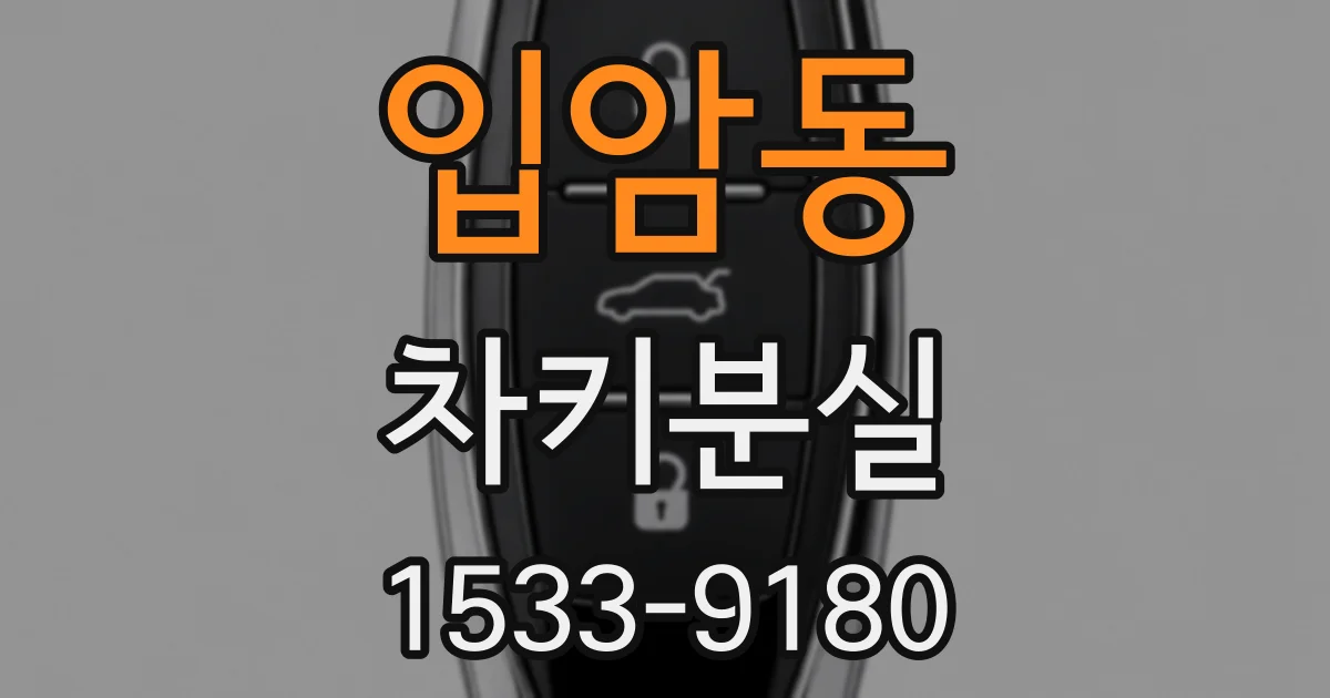 입암동 차키분실