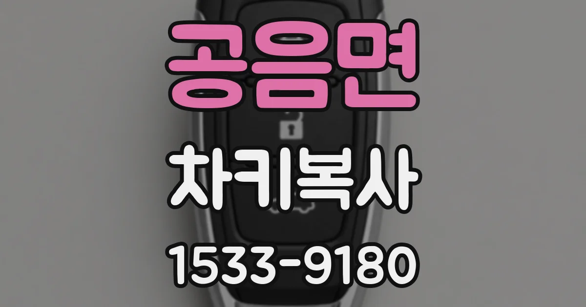 공음면 차키복사