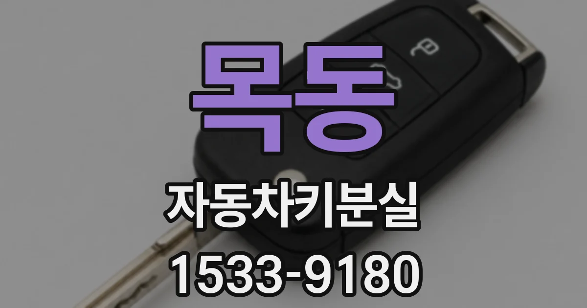 목동 자동차키분실