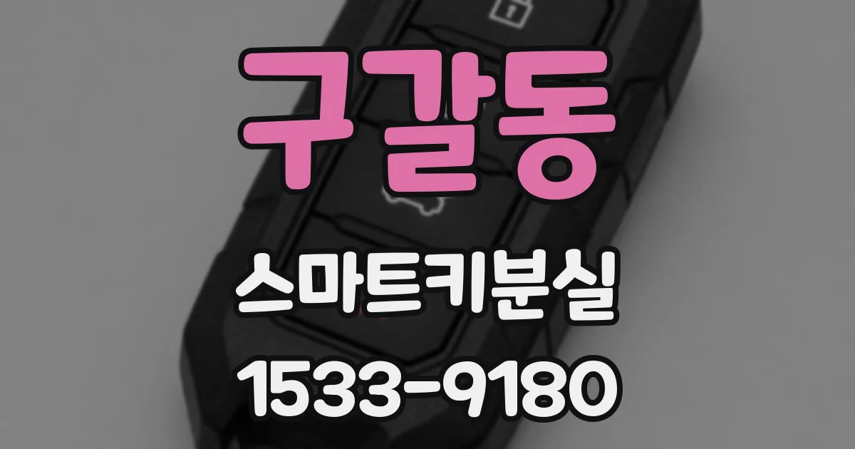 구갈동 스마트키분실