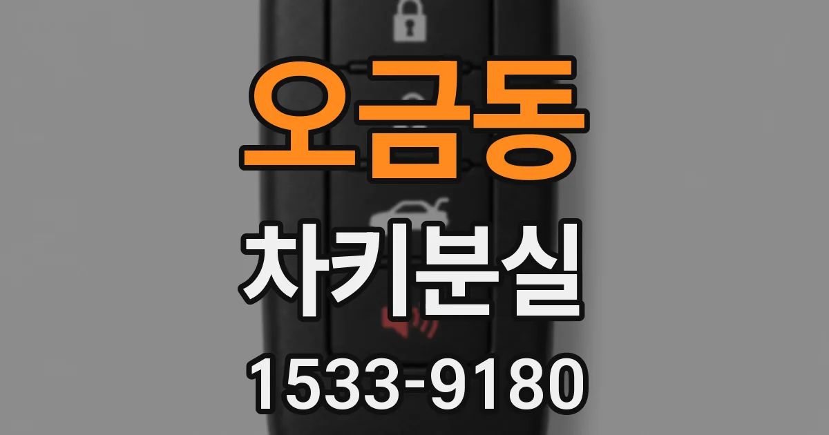 오금동 차키분실