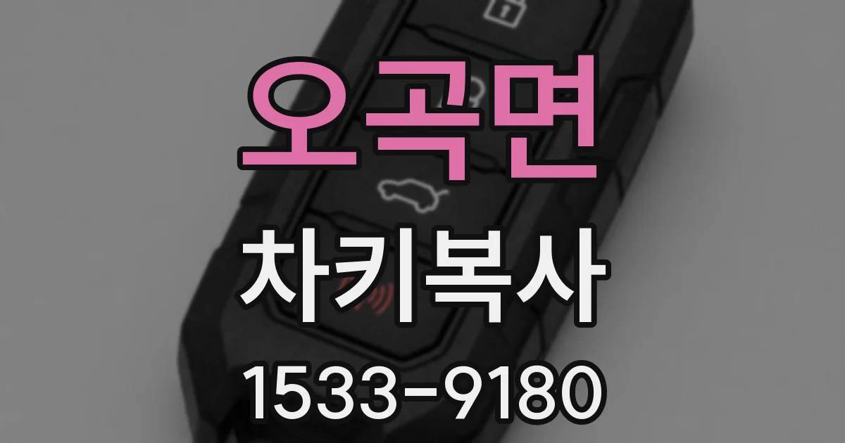 오곡면 차키복사