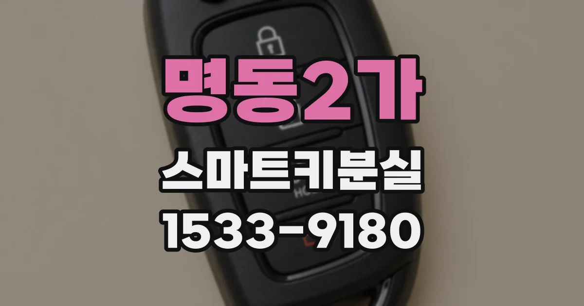 명동2가 스마트키분실