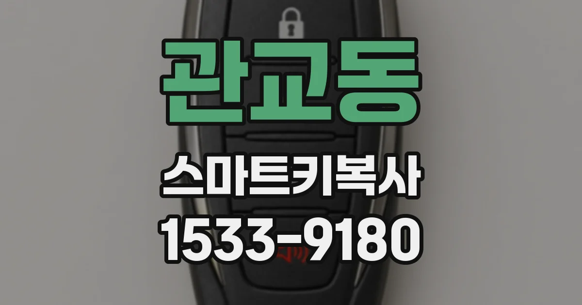 관교동 스마트키복사