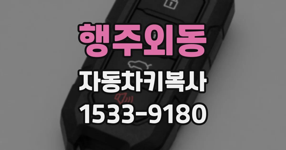 행주외동 자동차키복사