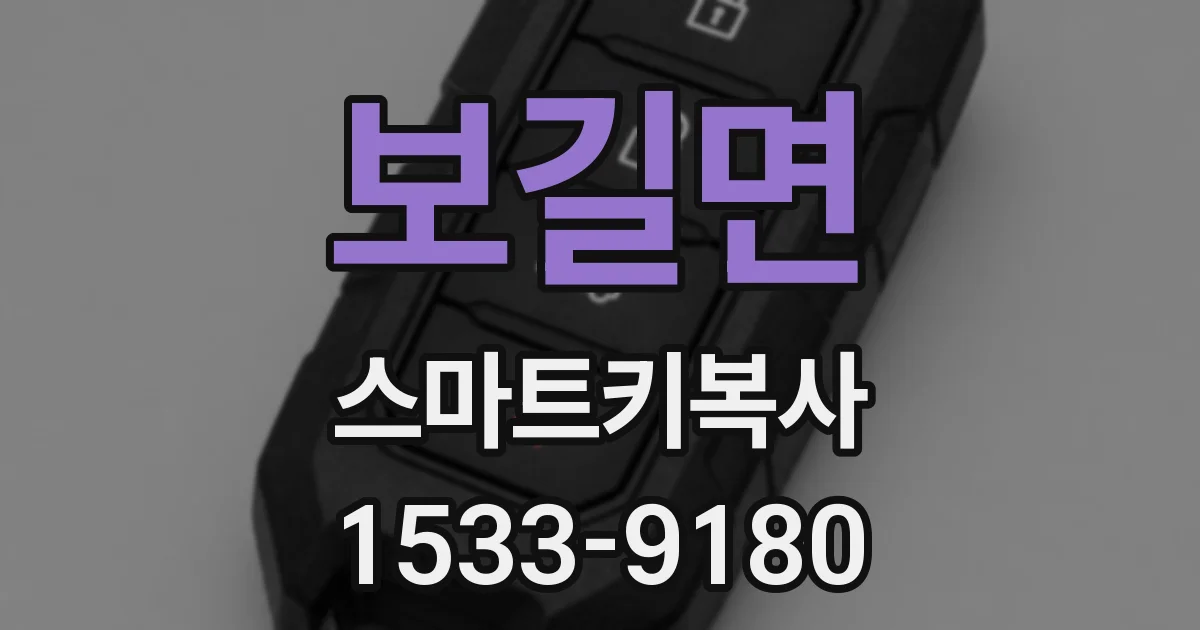 보길면 스마트키복사