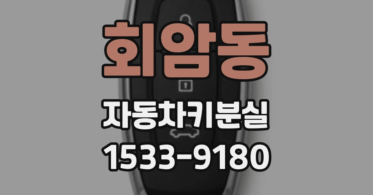 회암동 자동차키분실