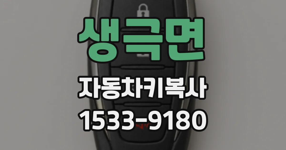 생극면 자동차키복사