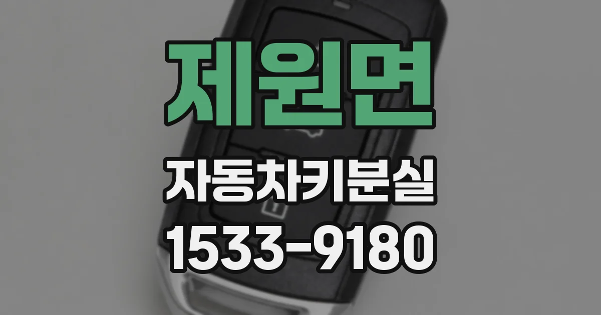 제원면 자동차키분실