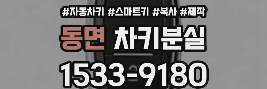 동면 차키분실