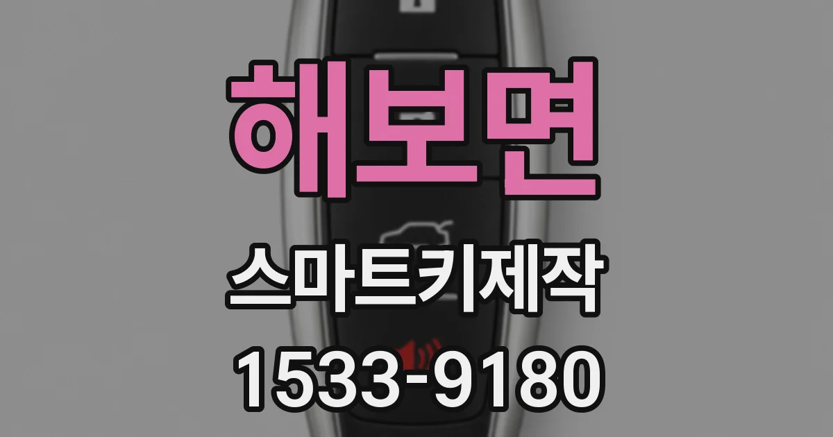해보면 스마트키제작