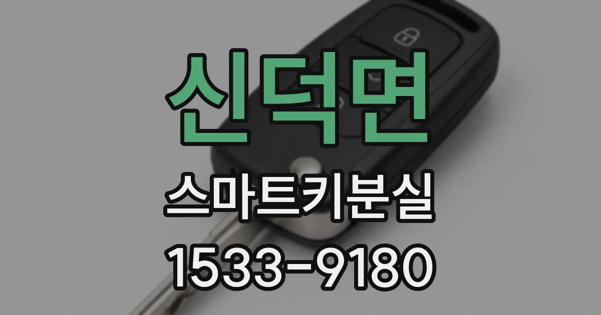신덕면 스마트키분실