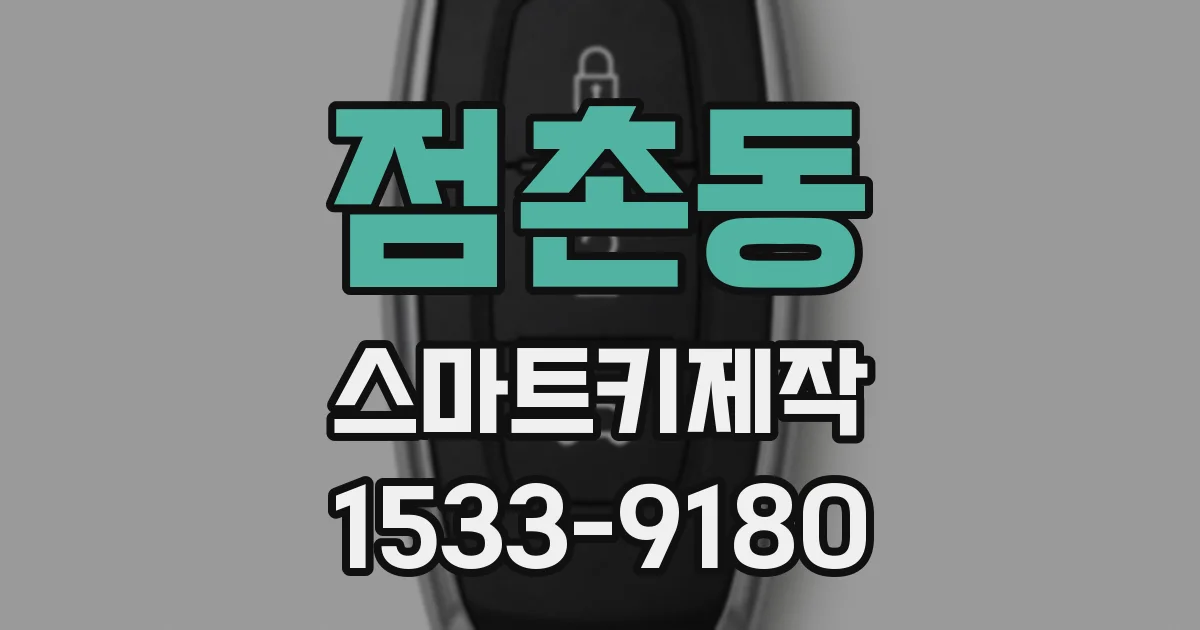 점촌동 스마트키제작