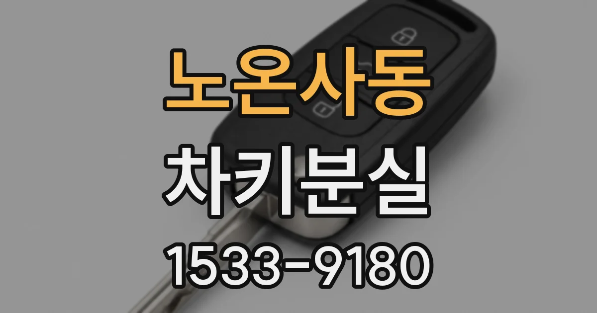 노온사동 차키분실
