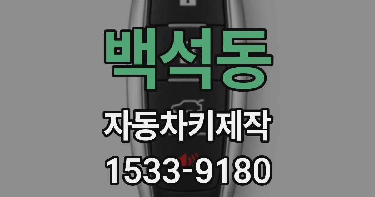 백석동 자동차키제작