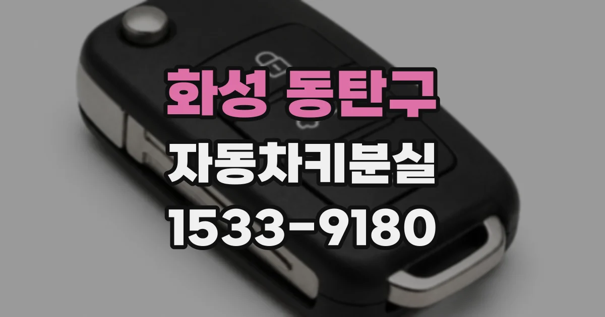화성 동탄구 자동차키분실