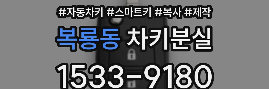 복룡동 차키분실