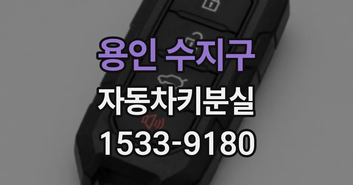 용인 수지구 자동차키분실