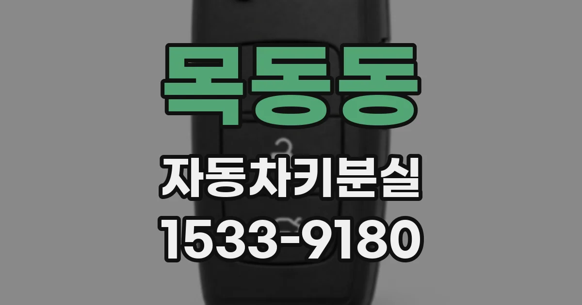 목동동 자동차키분실