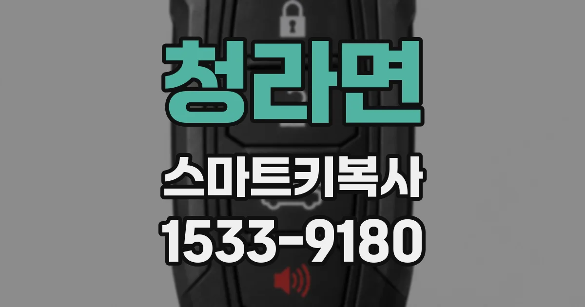 청라면 스마트키복사