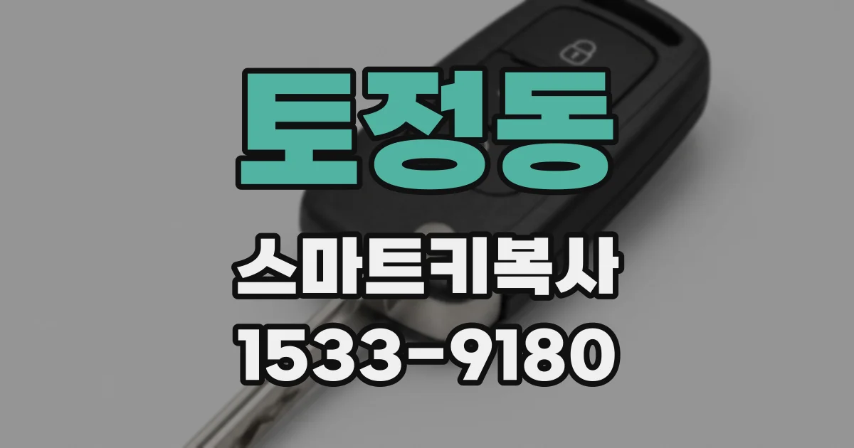 토정동 스마트키복사