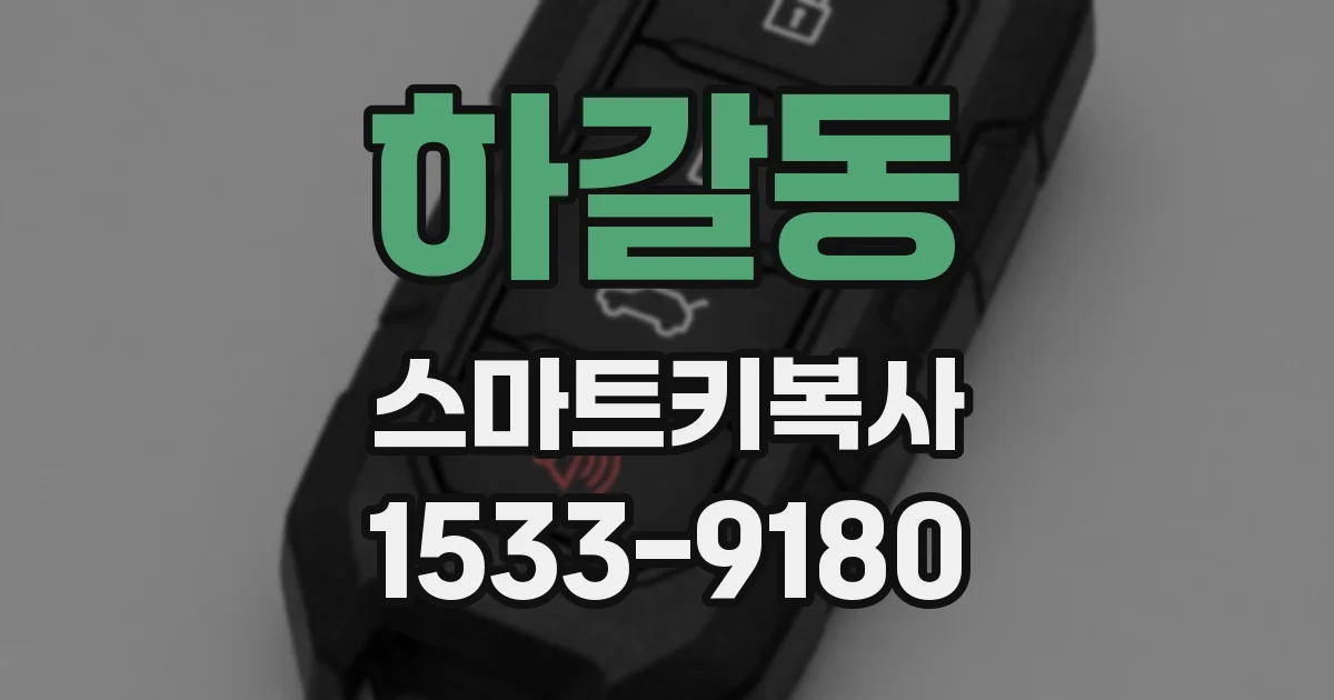 하갈동 스마트키복사