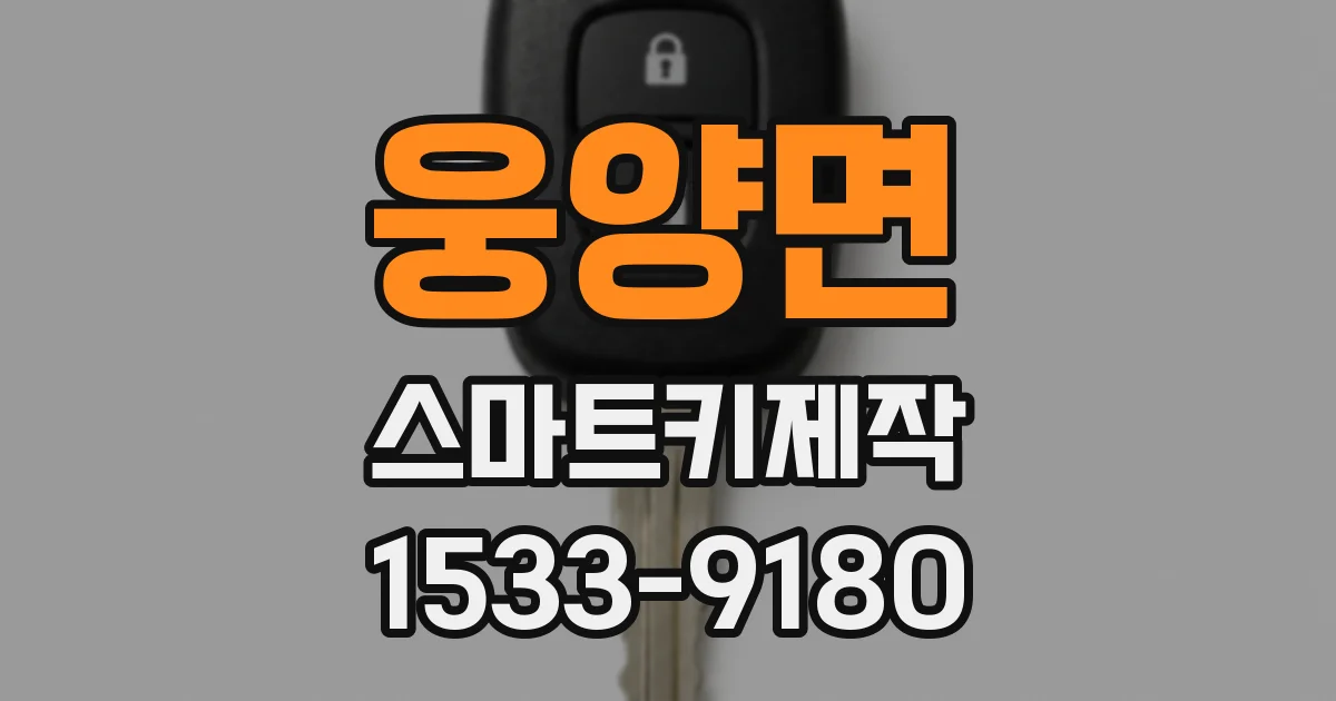 웅양면 스마트키제작