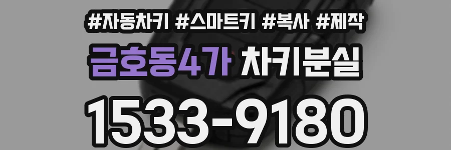 금호동4가 차키분실