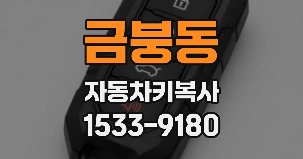 금붕동 자동차키복사