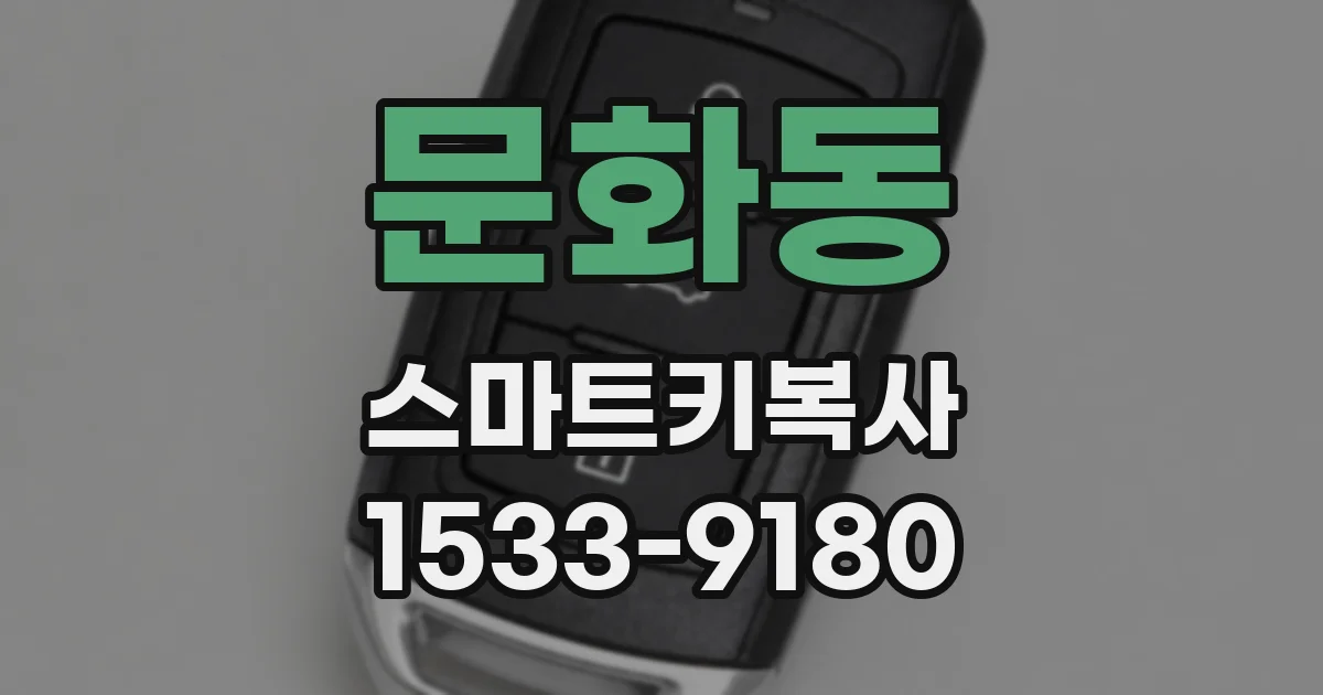 문화동 스마트키복사