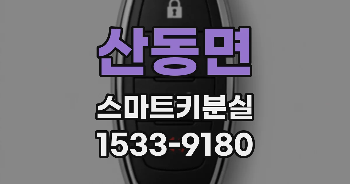 산동면 스마트키분실