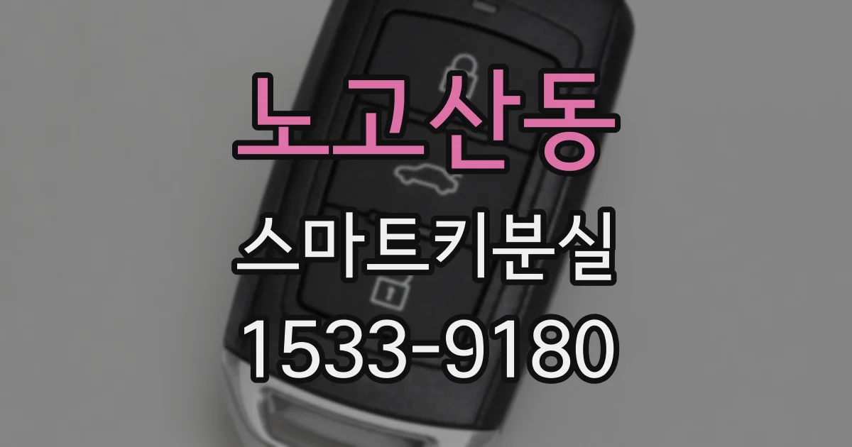 노고산동 스마트키분실