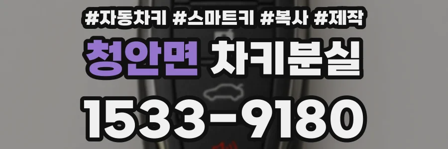 청안면 차키분실