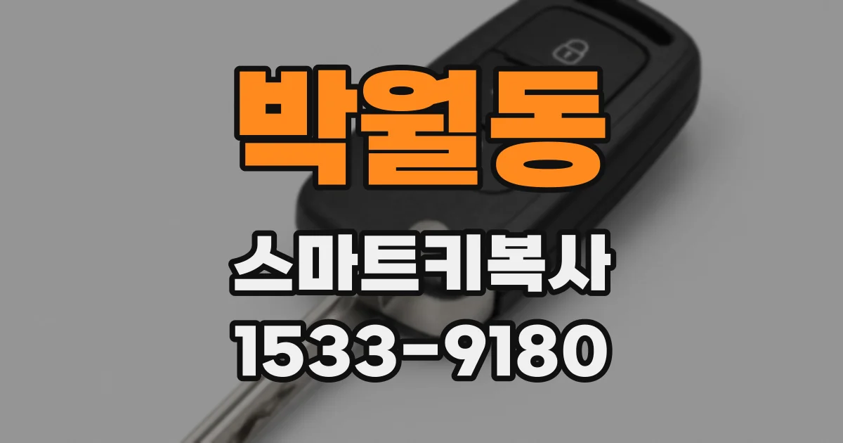 박월동 스마트키복사