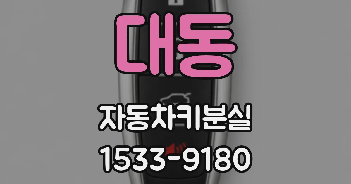 대동 자동차키분실