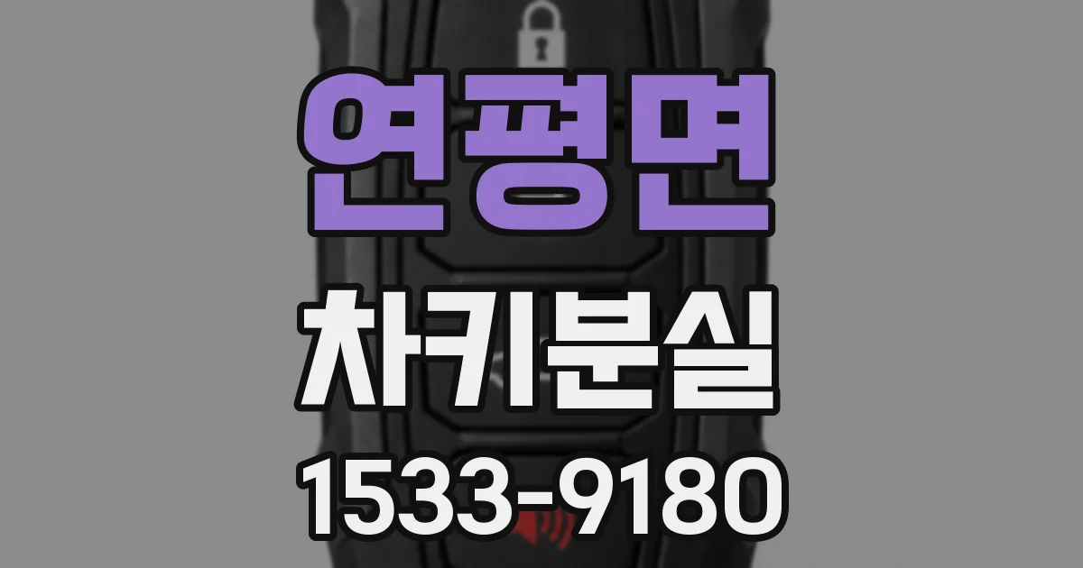 연평면 차키분실
