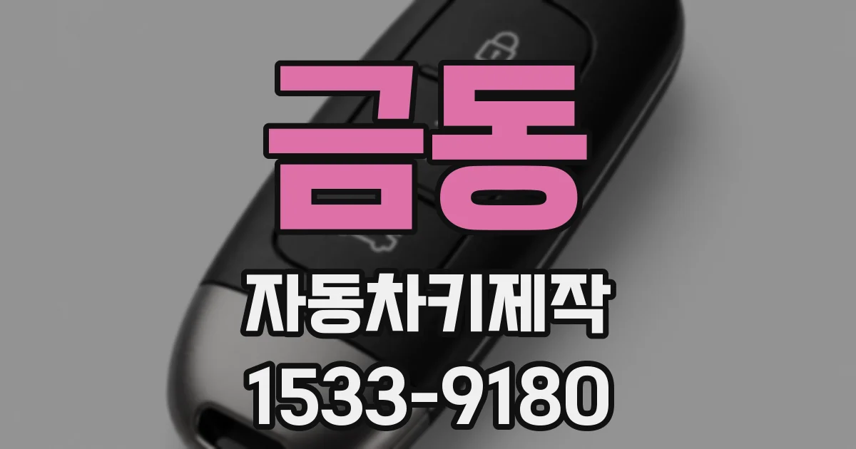 금동 자동차키제작
