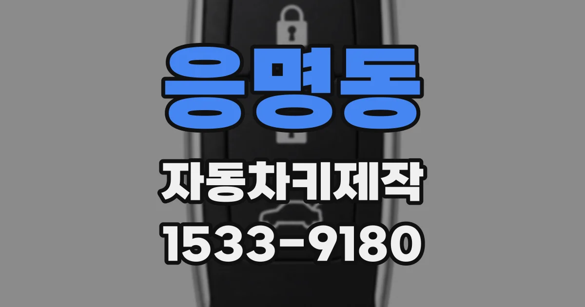 응명동 자동차키제작