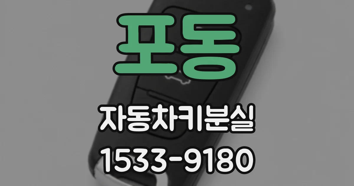 포동 자동차키분실