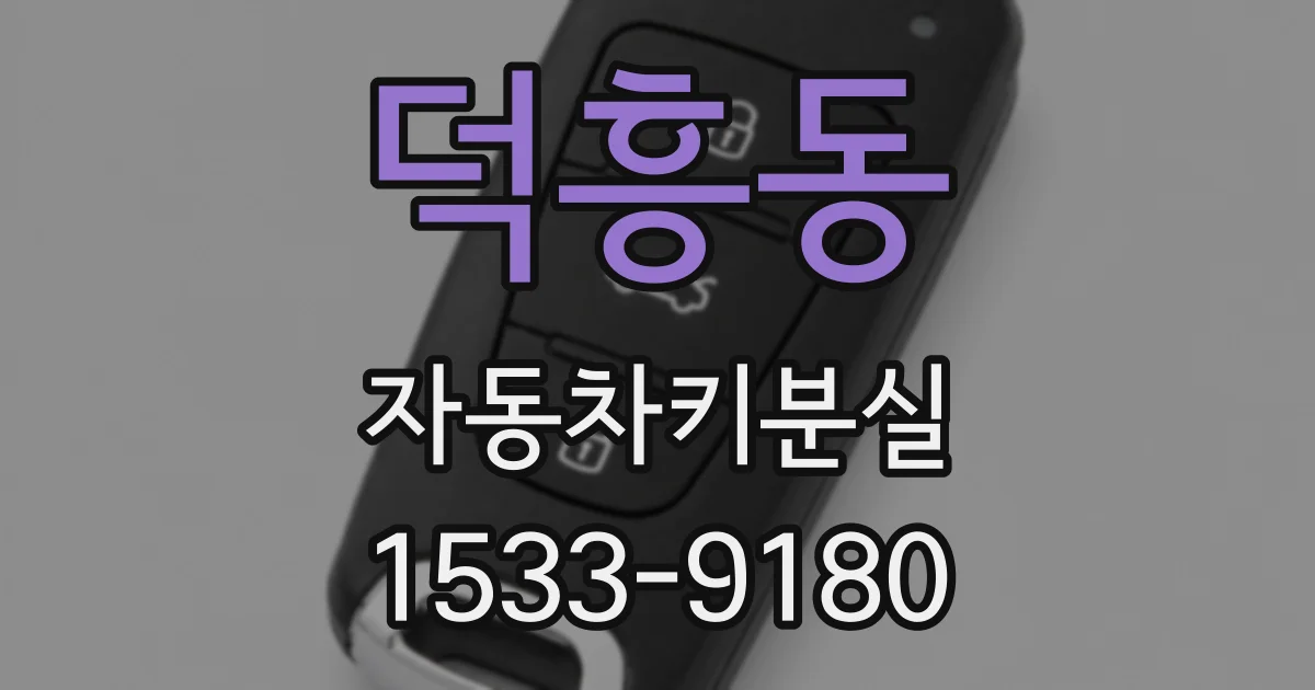 덕흥동 자동차키분실