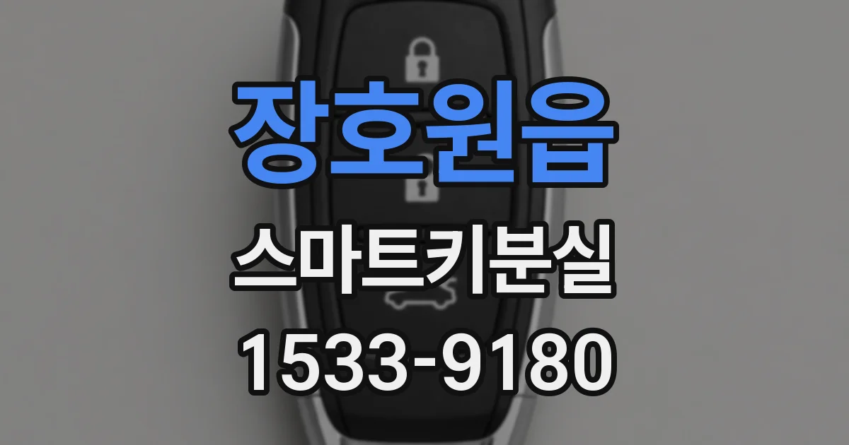 장호원읍 스마트키분실