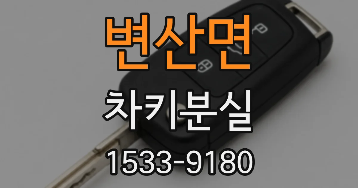 변산면 차키분실