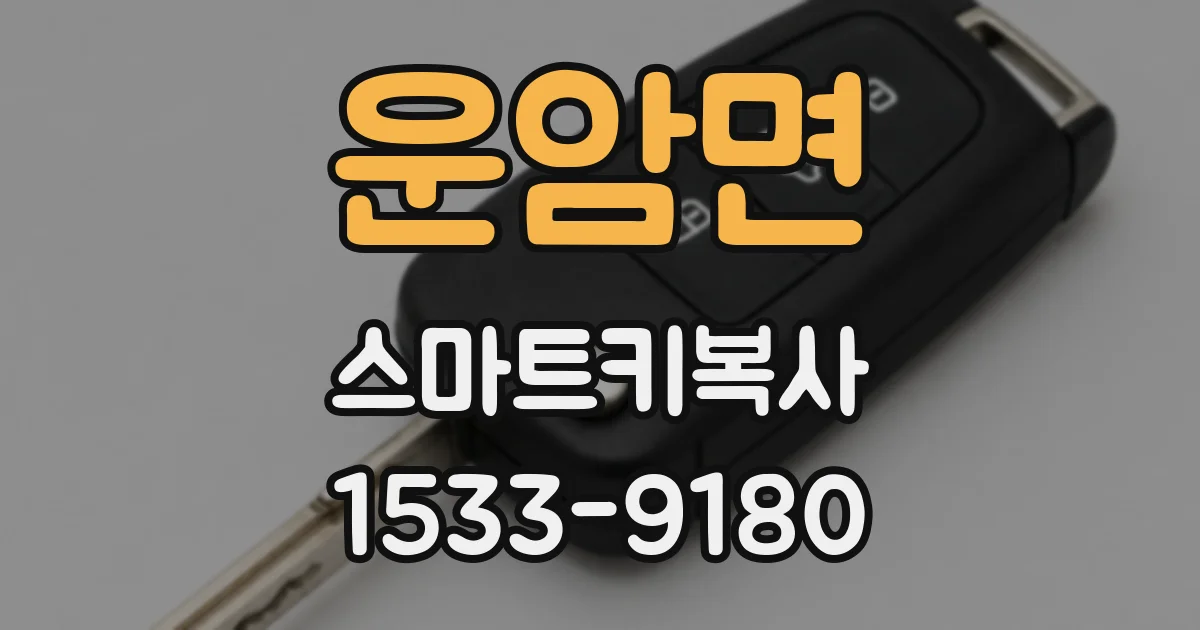 운암면 스마트키복사
