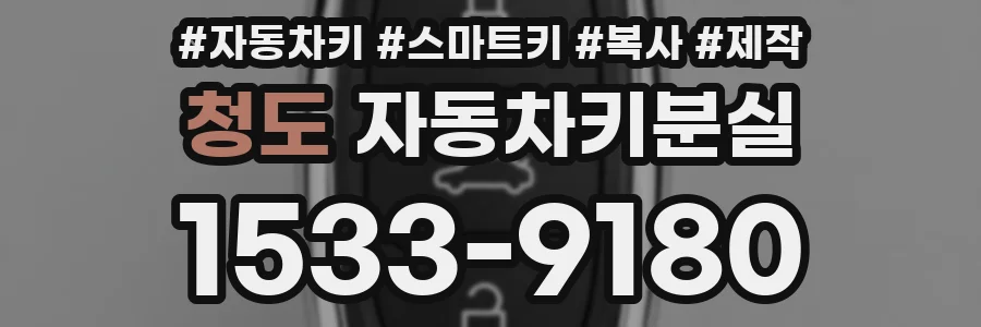 청도 자동차키분실