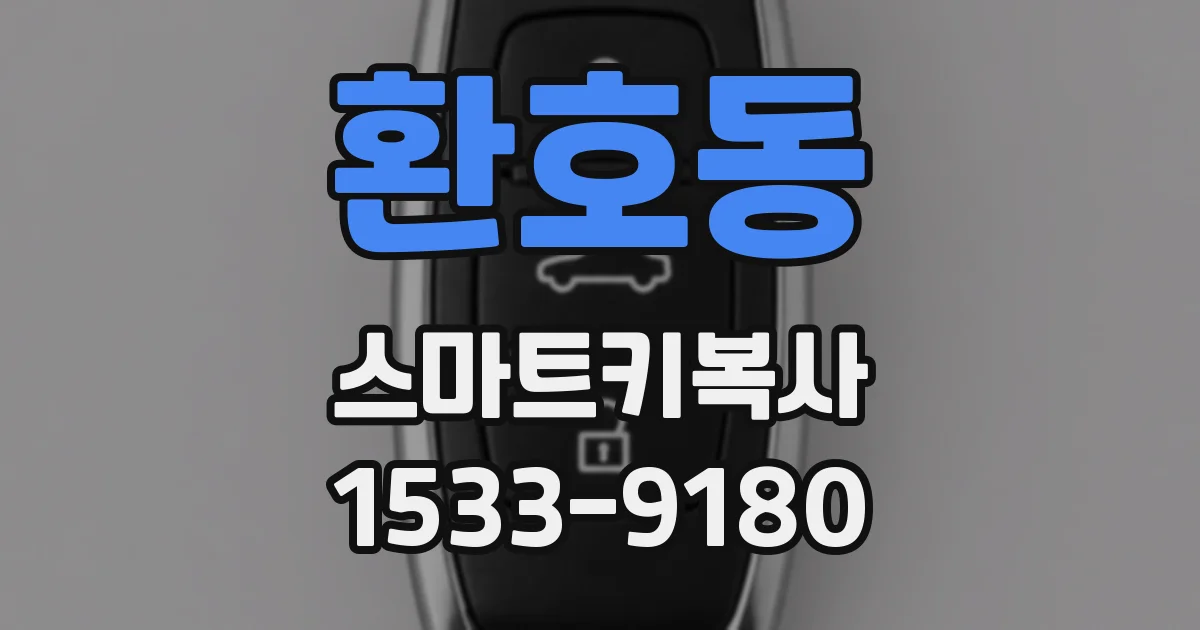 환호동 스마트키복사