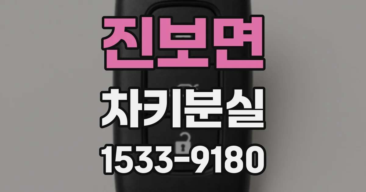 진보면 차키분실